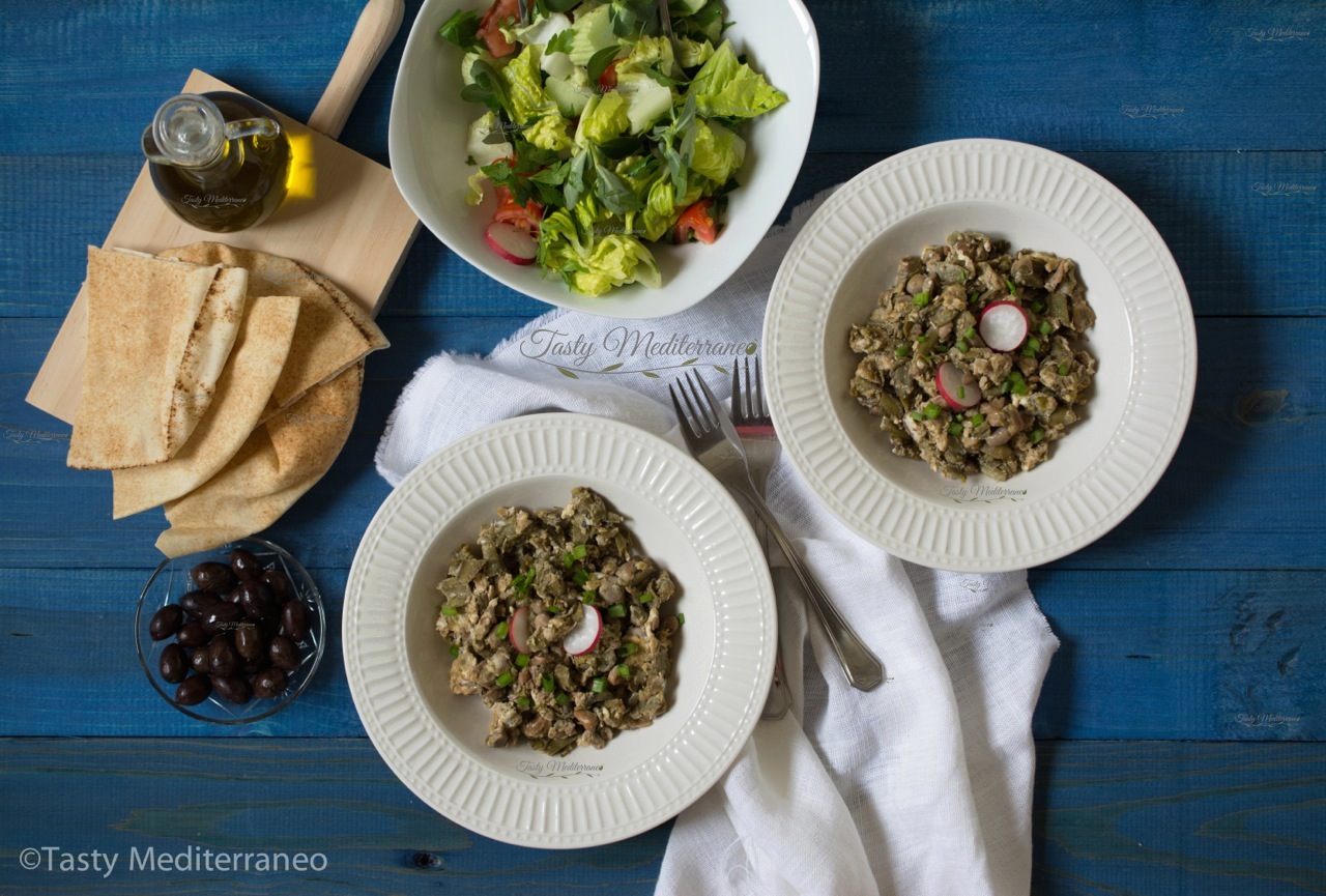 فول أخضر بالبيض على الطريقة المتوسطية – Tasty Mediterraneo