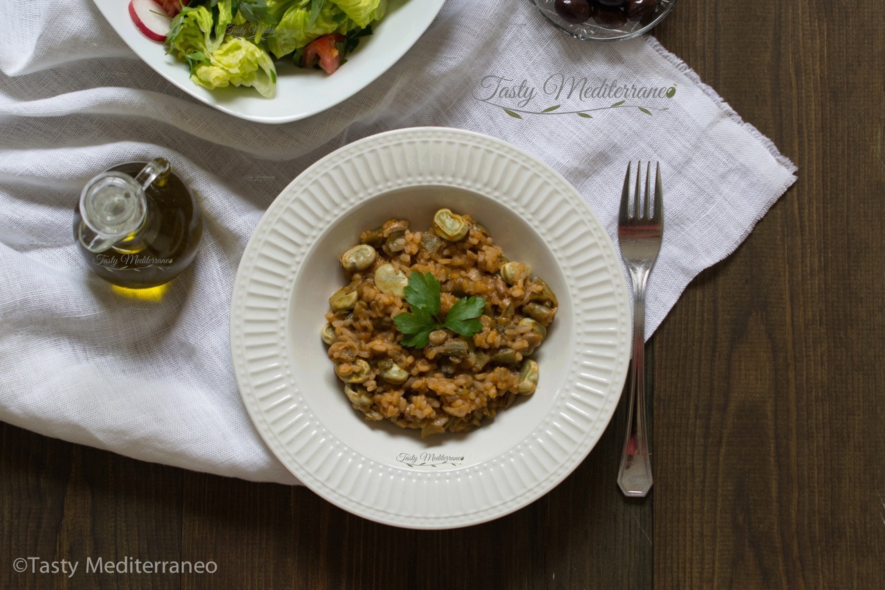 أرز متوسطي بالفول – Tasty Mediterraneo