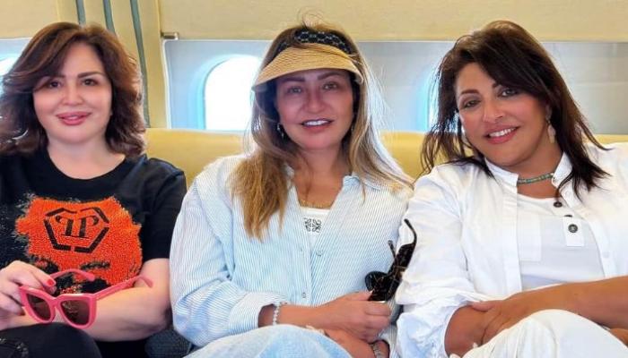 إلهام شاهين وليلى علوي وهالة صدقي في إجازة صيفية بجزيرة يونانية