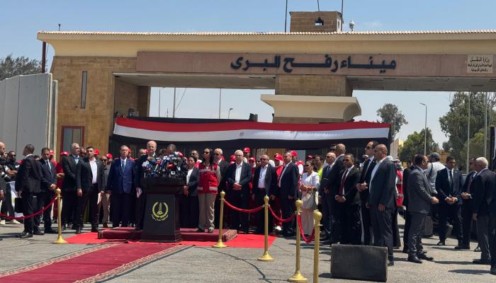 من رفح.. مصر وفلسطين تطالبان بوقف الحرب وإدخال المساعدات لغزة