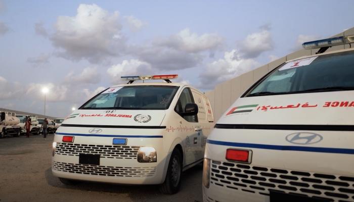 دخول 22 صهريج مياه و5 سيارات إسعاف إلى غزة