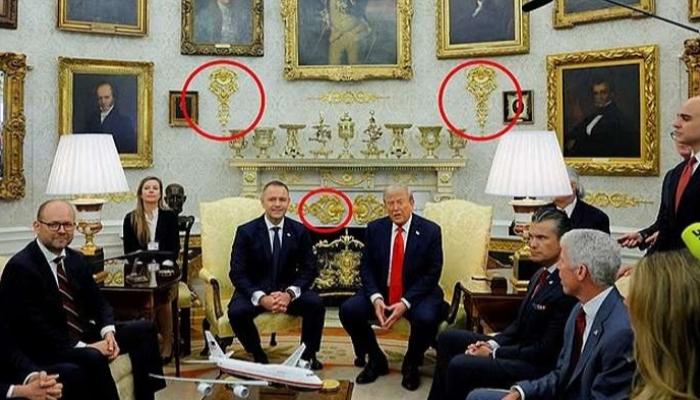الديكور الذهبي في البيت الأبيض..ذهب عيار 24 قيراطا أم بلاستيك؟