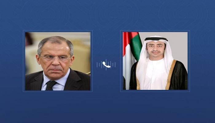 عبدالله بن زايد ولافروف يبحثان أوضاع المنطقة وتعزيز التعاون