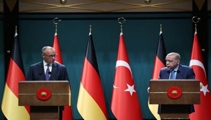 خلاف بين ميرتس وأردوغان.. المستشار يؤيد إسرائيل والرئيس يستدعي «الإبادة»