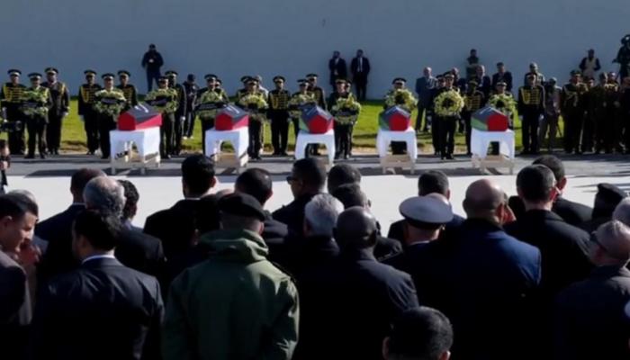 ترقية اسم الحداد لرتبة مشير.. ليبيا تودع ضحايا الطائرة المنكوبة