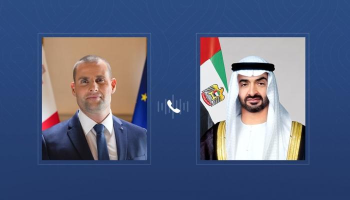 محمد بن زايد ورئيس وزراء مالطا يؤكدان ضرورة وقف التصعيد العسكري