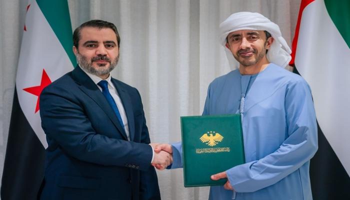 حملها الشيباني.. محمد بن زايد يتلقى رسالة خطية من الرئيس السوري