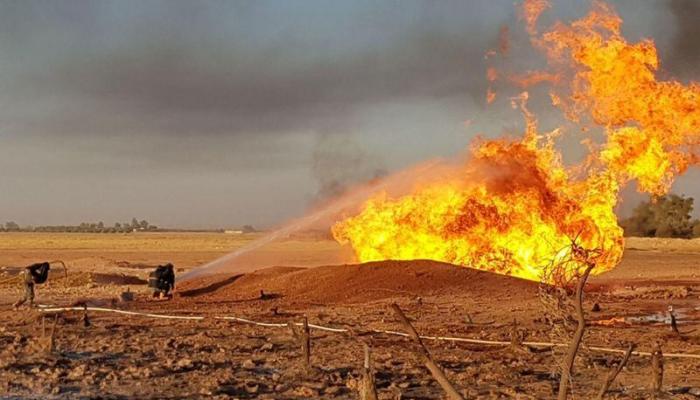 سوريا.. حريق في خط غاز جراء «عمل تخريبي»