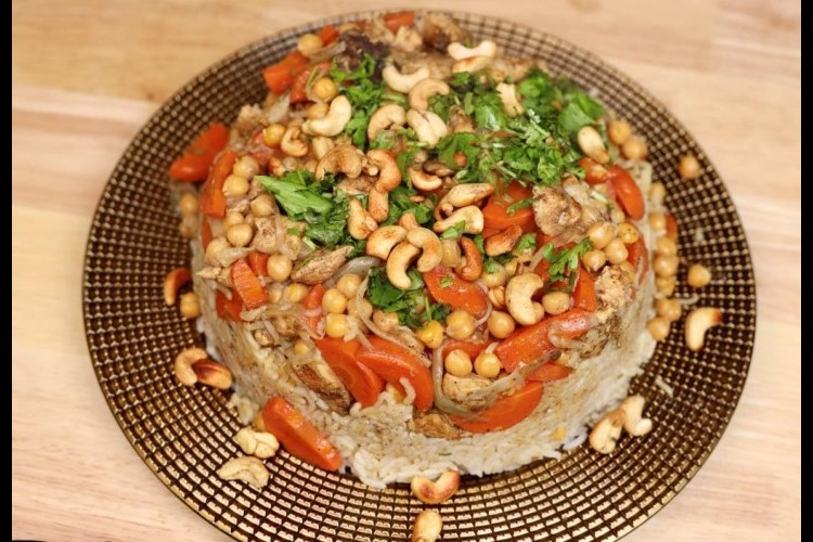 أرز بالحمص والخضار بالفيديو| مطبخ سيدتي